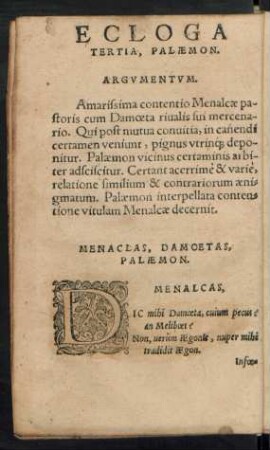 Ecloga Tertia, Palaemon.