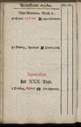 Verbesserter September
