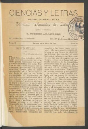 1894,2,21: tomo 2, núm. 21 (15 de mayo de 1894)