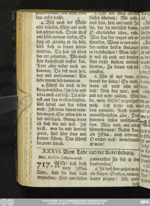 XXXVI. Vom Tode und der Auferstehung.