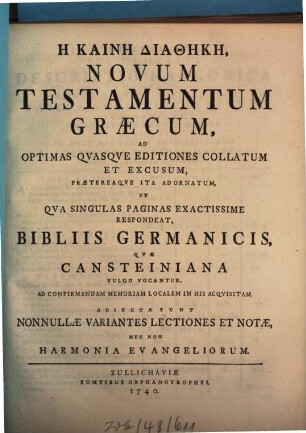 Biblia sacra, 2. Novum Testamentum
