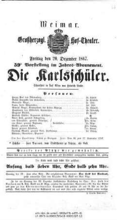 Die Karlsschüler