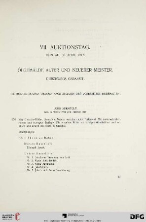 Ölgemälde alter und neuerer Meister (Nr. 1230-1371)