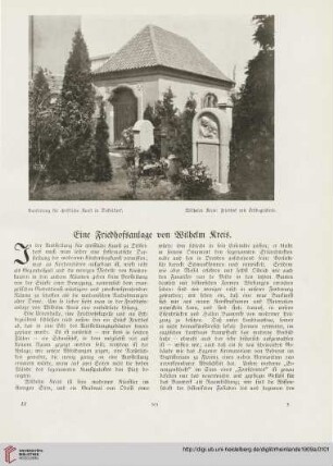 18: Eine Friedhofsanlage von Wilhelm Kreis