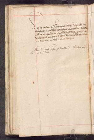 Anno 1463 …
