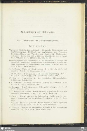 39. Anwendungen der Elektricität