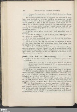 89. [nach 1520, Juli 16. Wittenberg]