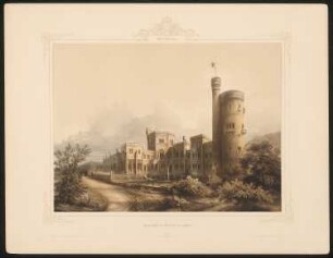 Schloss Babelsberg, Potsdam: Perspektivische Ansicht