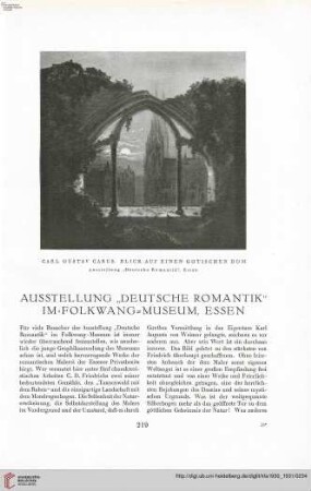 46: Ausstellung "Deutsche Romantik" im Folkwang-Museum, Essen