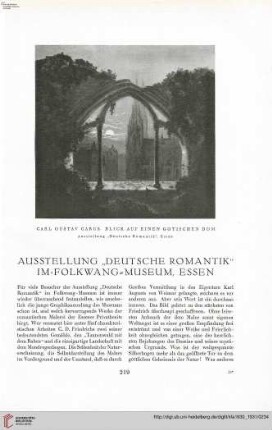 46: Ausstellung "Deutsche Romantik" im Folkwang-Museum, Essen