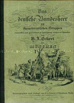 Titelblatt, Uniformdarstellungen aus dem Buch: Eckert/Monten: Das deutsche Bundesheer in charakteristischen Gruppen.