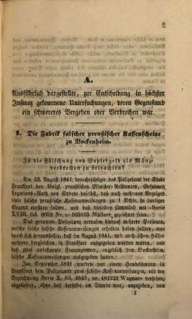 Bemerkenswerthe Entscheidungen des Criminal-Senates des Ober-Appellations-Gerichtes zu Cassel, 2