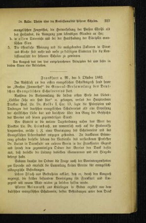 General-Versammlung des Deutschen Evangelischen Schulvereins