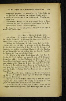 General-Versammlung des Deutschen Evangelischen Schulvereins