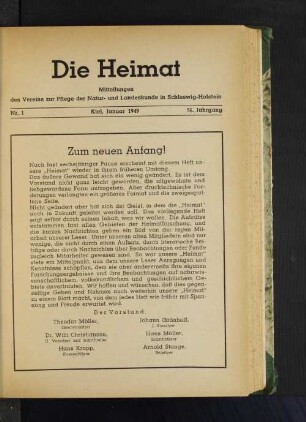 Zum neuen Anfang!