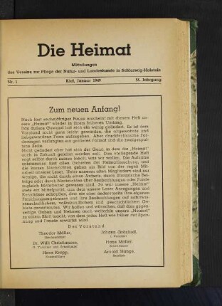 Zum neuen Anfang!
