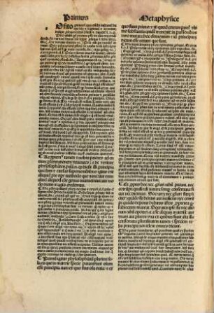 Commentaria super libros metaphysice Aristotelis
