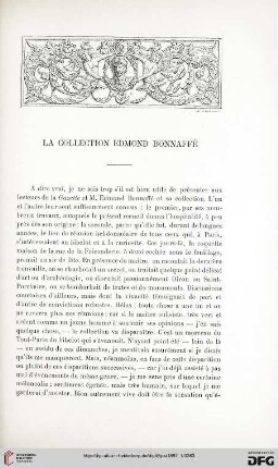 3. Pér. 17.1897: La collection Edmond Bonnaffé