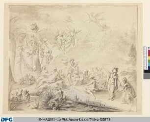 Apoll und die Musen - Huldigung für Herzog Carl I. und Philippine Charlotte