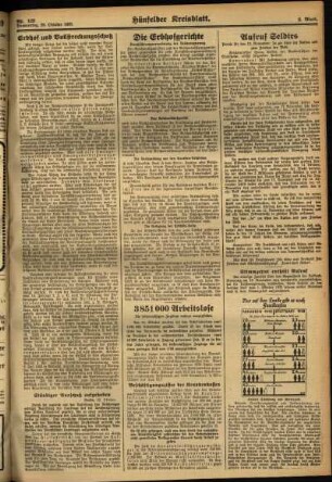 Zweite Ausgabe vom Donnerstag, den 26. Oktober 1933.