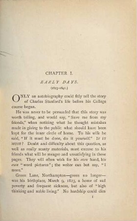 Charles Stanford Memories and Letters