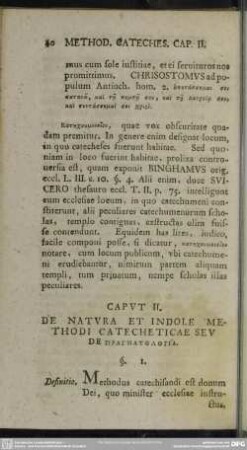 Caput II. De Natura Et Indole Methodi Catecheticae Seu De Pragmatologia