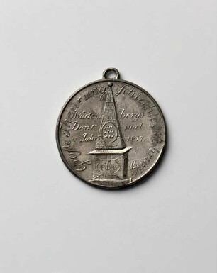Medaille des Medailleurs P. D. B. auf die Hungersnot 1816/1817 und den Erntesegen 1817 im Königreich Württemberg