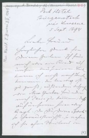 Brief an Ferruccio Busoni : 05.09.1898