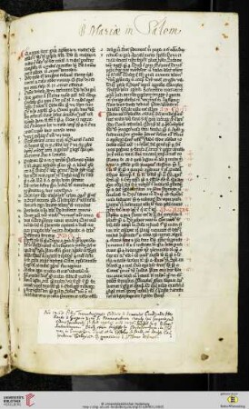 biographische Notiz des 18. Jh.s zu Petrus Tarentasiensis
