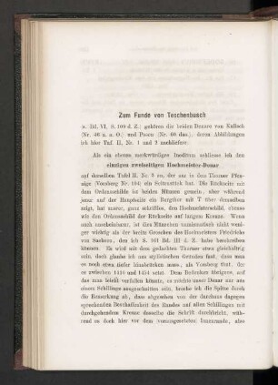 Zum Funde von Teschenbusch