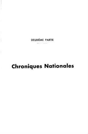 469-494, Deuxième partie: Chroniques nationales