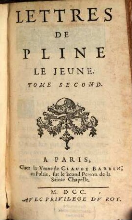 Les Lettres. 2. (1699)