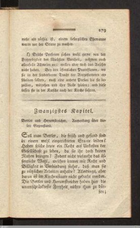 Zwanzigstes Kapitel.