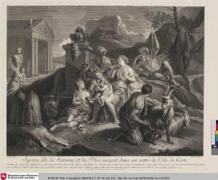 Jupiter fils de Saturne, et de Rhée, naquit dans un autre de l'Isle de Crete; [Die Geburt des Jupiter]