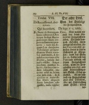 Titulus VIII. De successione libertorum.