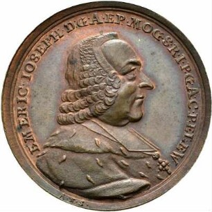 Erzbischof - Medaille auf seine Wahl zum Bischof von Worms