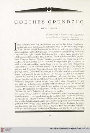 2: Goethes Grundzug