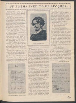 Un poema inédito de Bécquer