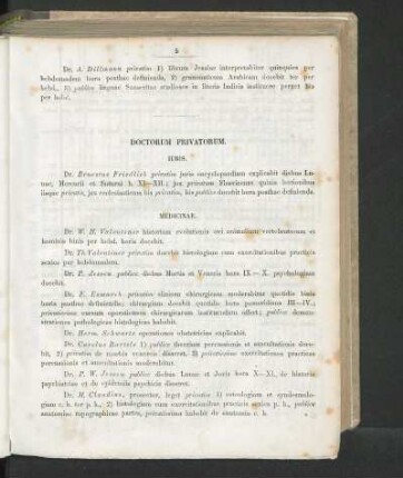 Doctorum Privatorum.