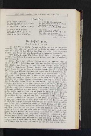 Duell-Edikt 1688.