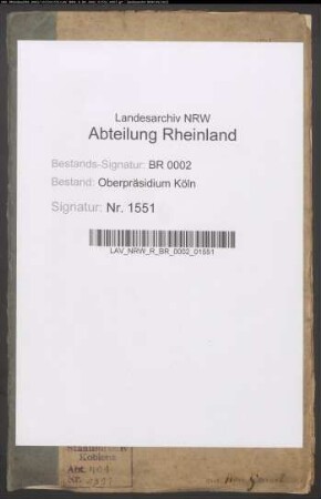 Wiederanstellung, resp. Wartegeldergesuche des ehemaligen Steueraufsehers Carl Kaufmann zu Bonn