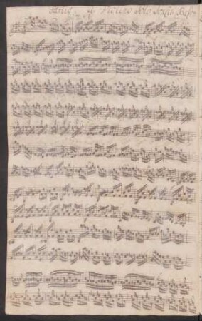 Partiten. Auszüge; vl solo; E-Dur; BWV 1006