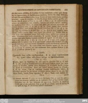 §. LXXXV. Quomodo hoc recte intelligendum, & in praxi applicandum sit, quod fides efficienter influat in sanctificationem (Gal. 5: 6).