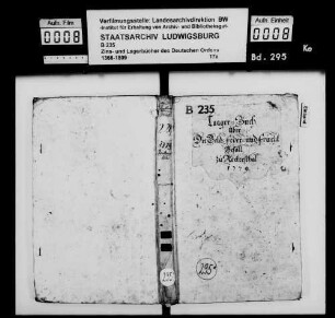 Unterbalbach: Lagerbuch von Reckerstal