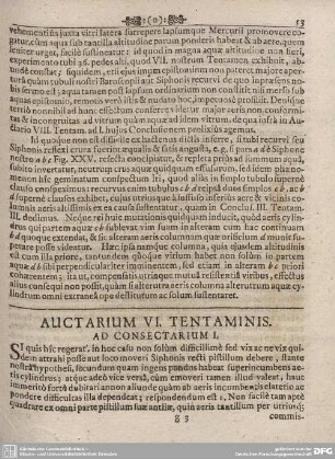 AUCTARIUM VI. TENTAMINIS.