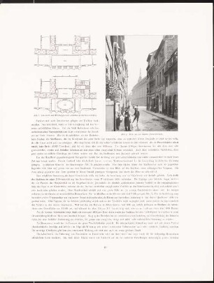Neues Stadthaus, Berlin: Grundriss Säle 1.OG, 2.OG, Ansicht von der Parochialstraße (aus: Neubauten der Stadt Berlin, Bd. X, 1911)