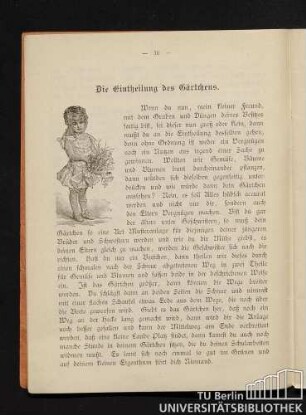 Die Eintheilung des Gärtchens.