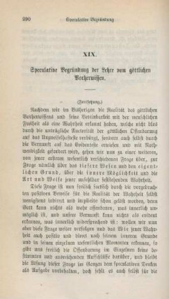 290-314 Speculative Begründung der Lehre vom göttlichen Vorherwissen : Fortsetzung