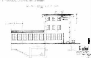 Bad Friedrichshall-Jagstfeld: Empfangsgebäude Bauteil 2 Bahnansicht