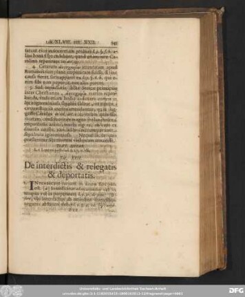 Tit. XXII. De interdictis & relegatis & deportatis.